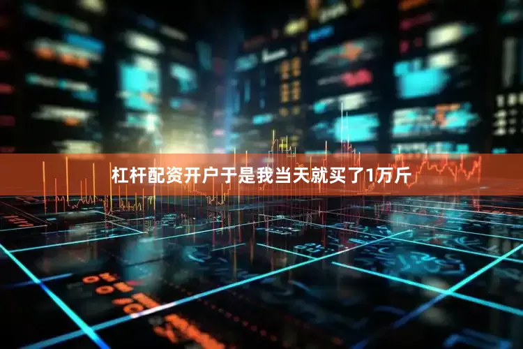 杠杆配资开户于是我当天就买了1万斤